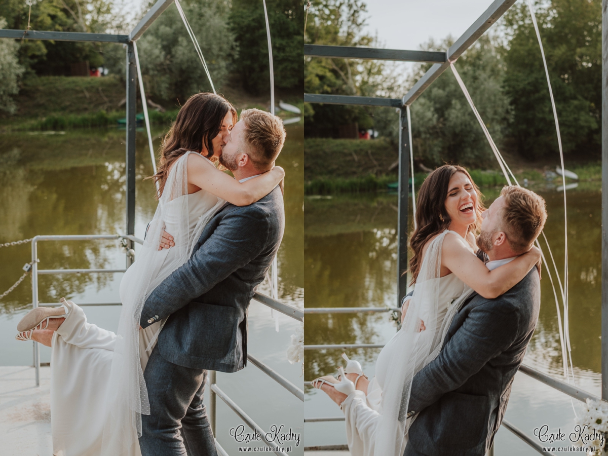 winiarnia nad jeziorem slub